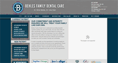 Desktop Screenshot of behlesdental.com