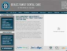 Tablet Screenshot of behlesdental.com